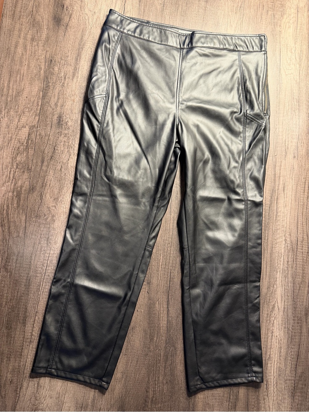We The Free Men's Faux Leather Pants — Black
